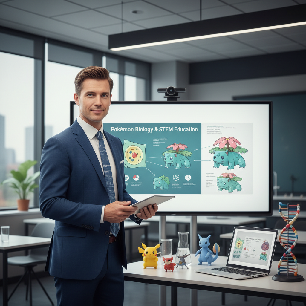 Thomas Dubois, professeur de sciences et expert Pokémon, créateur des défis scientifiques